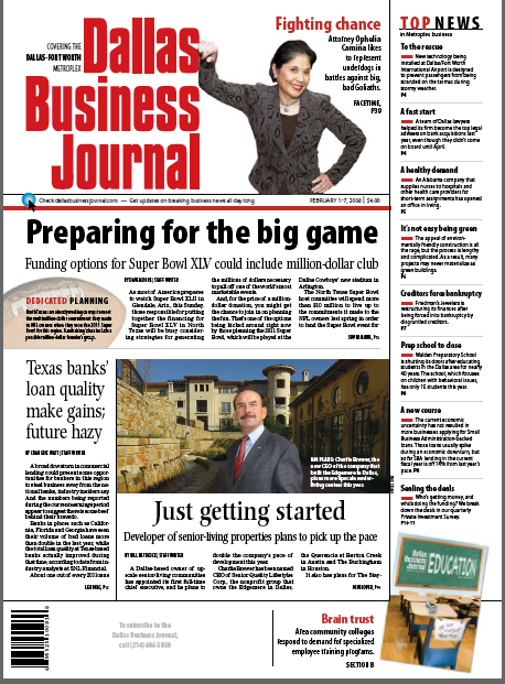 DBJ - Senior Quality Lifestyles Front Page Feature - Page 1